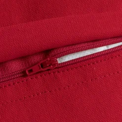 EMINZA Coussin carré coton (45 x 45 cm) Pixel franges Rouge Outlet