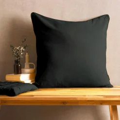 EMINZA Coussin carré coton (60 x 60 cm) Pixel Noir Online