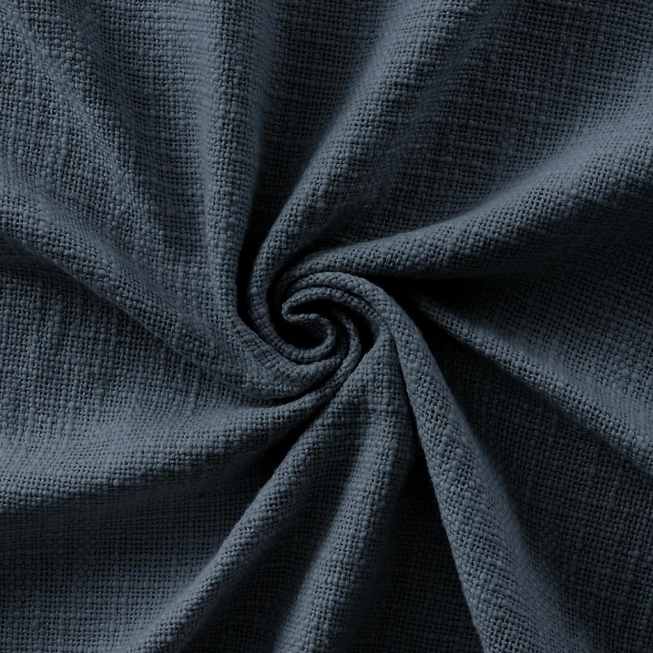 L'EFFET PAPILLON Coussin carré coton (60 x 60 cm) Sixtine Bleu nuit