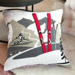 STOF Coussin carré coton (40 x 40 cm) Villard Gris Best