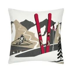 STOF Coussin carré coton (40 x 40 cm) Villard Gris Best