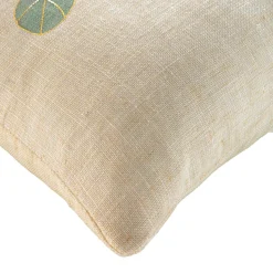 douceur d'intu017drieur Coussin carré effet lin (45 x 45 cm) Eucalys Vert Sale