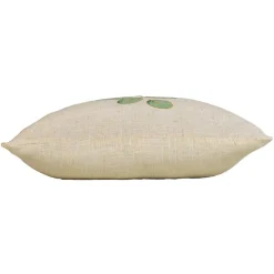 douceur d'intu017drieur Coussin carré effet lin (45 x 45 cm) Eucalys Vert Sale