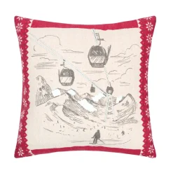 STOF Coussin carré en coton (45 x 45 cm) Villard Ecru Sale
