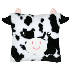 STOF Coussin carré enfant (40 x 40 cm) Zamis Vache Noir New