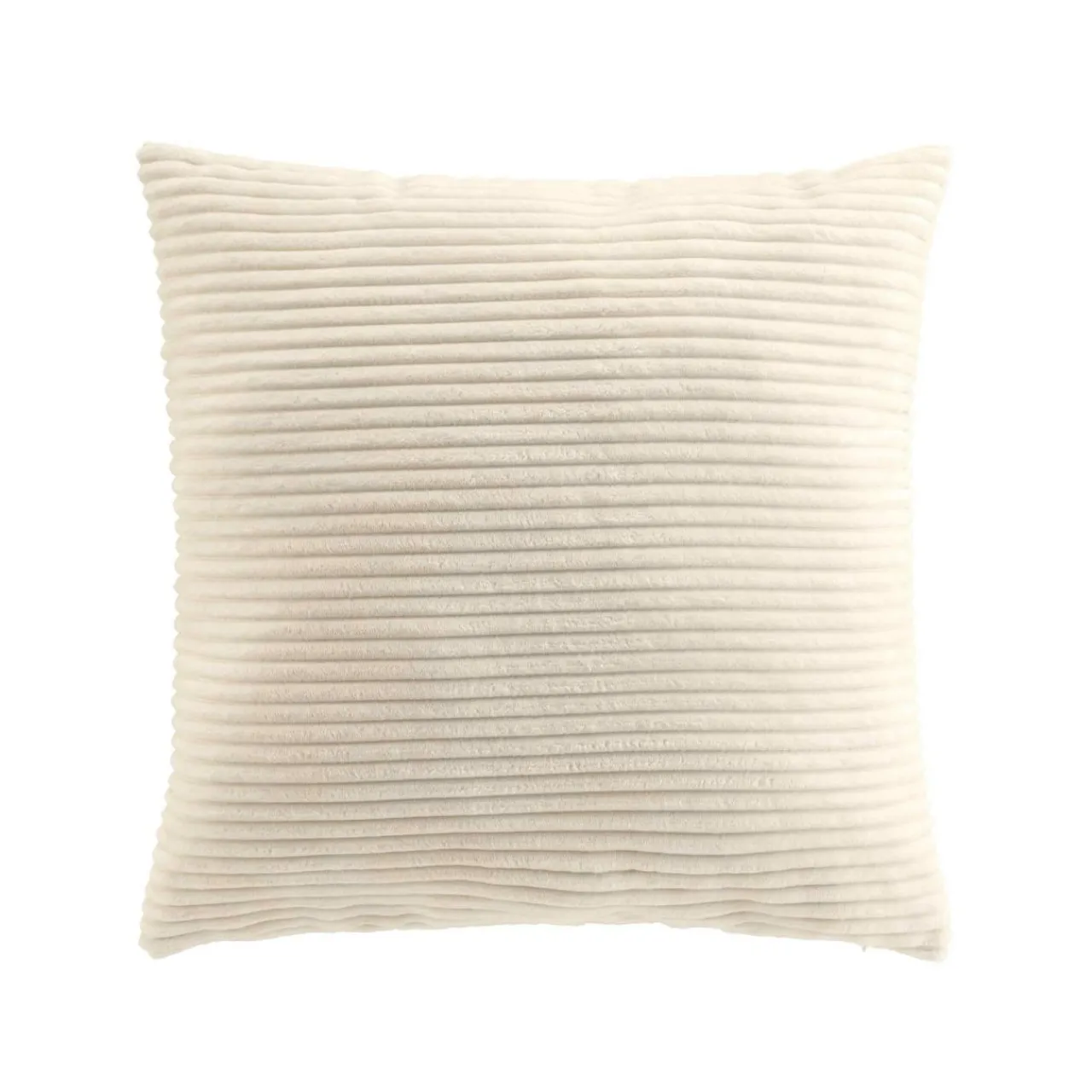 douceur d'intu017drieur Coussin carré en flanelle relief (45 x 45 cm) Nils Ecru Hot