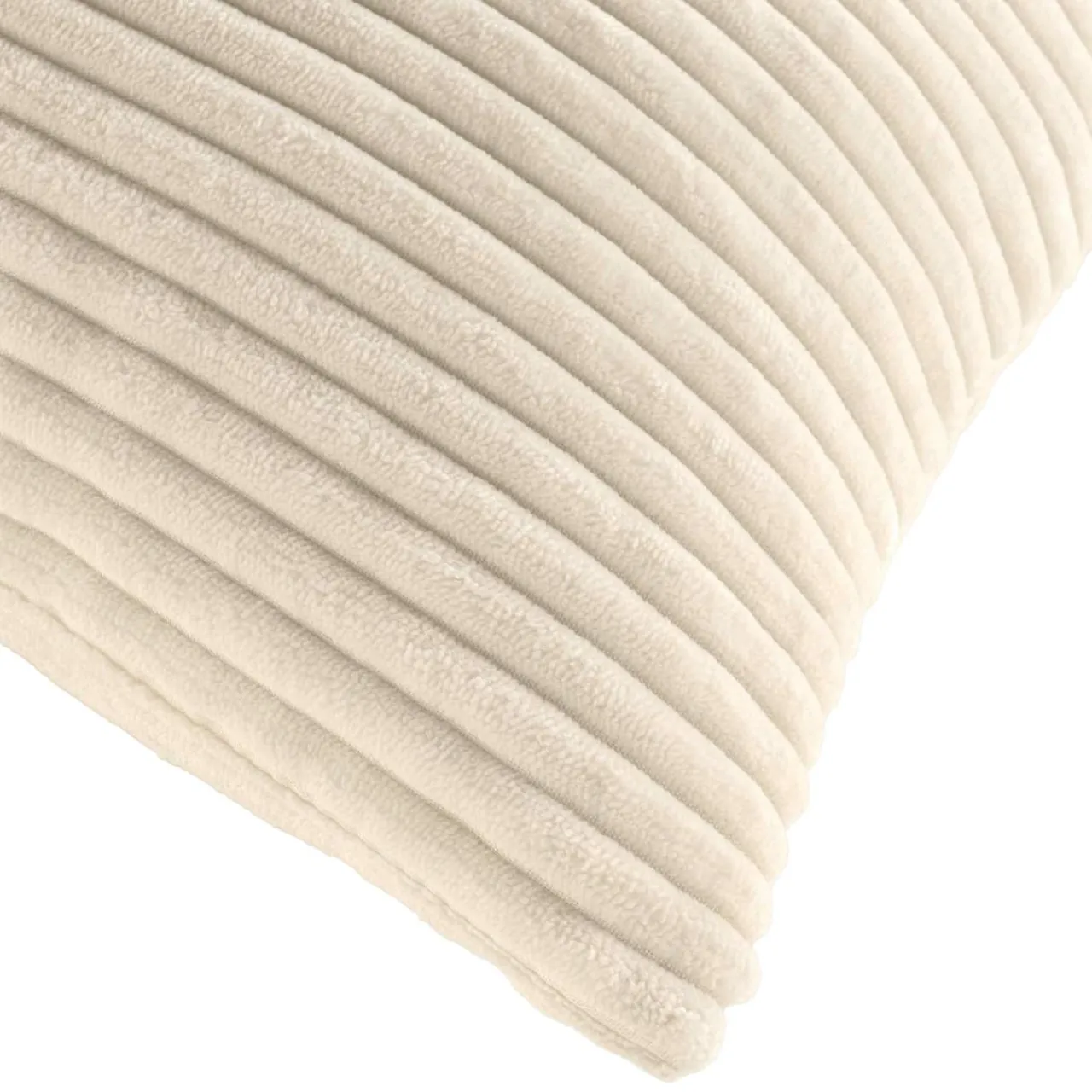 douceur d'intu017drieur Coussin carré en flanelle relief (45 x 45 cm) Nils Ecru Hot