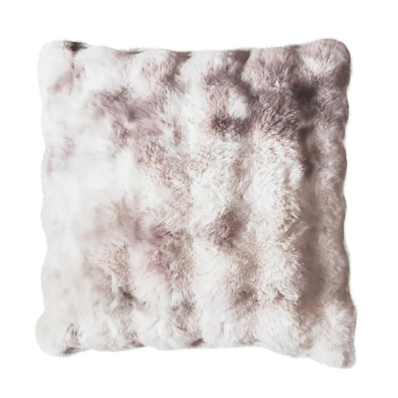 EMINZA Coussin carré fausse fourrure (50 x 50 cm) Toronto Taupe Hot