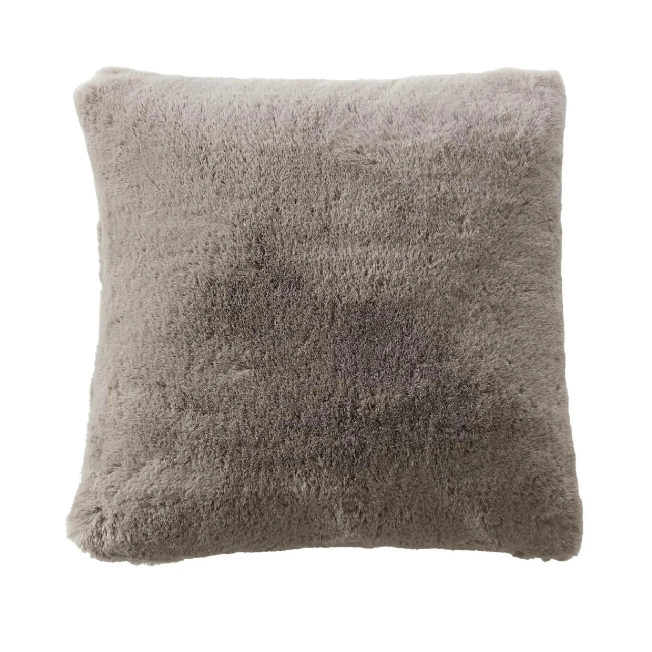 EMINZA Coussin carré fausse fourrure (45 x 45 cm) Finn Taupe Hot