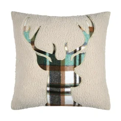 STOF Coussin carré fausse fourrure (45 x 45 cm) Wildforest Vert Outlet