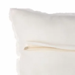 ATMOSPHERA Coussin carré fausse fourrure (45 x 45 cm) Manoir Blanc Best
