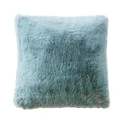 EMINZA Coussin carré fausse fourrure (45 x 45 cm) Finn Bleu Sale