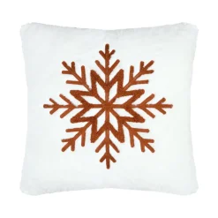 STOF Coussin carré fausse fourrure (45 x 45 cm) Wildforest Marron New