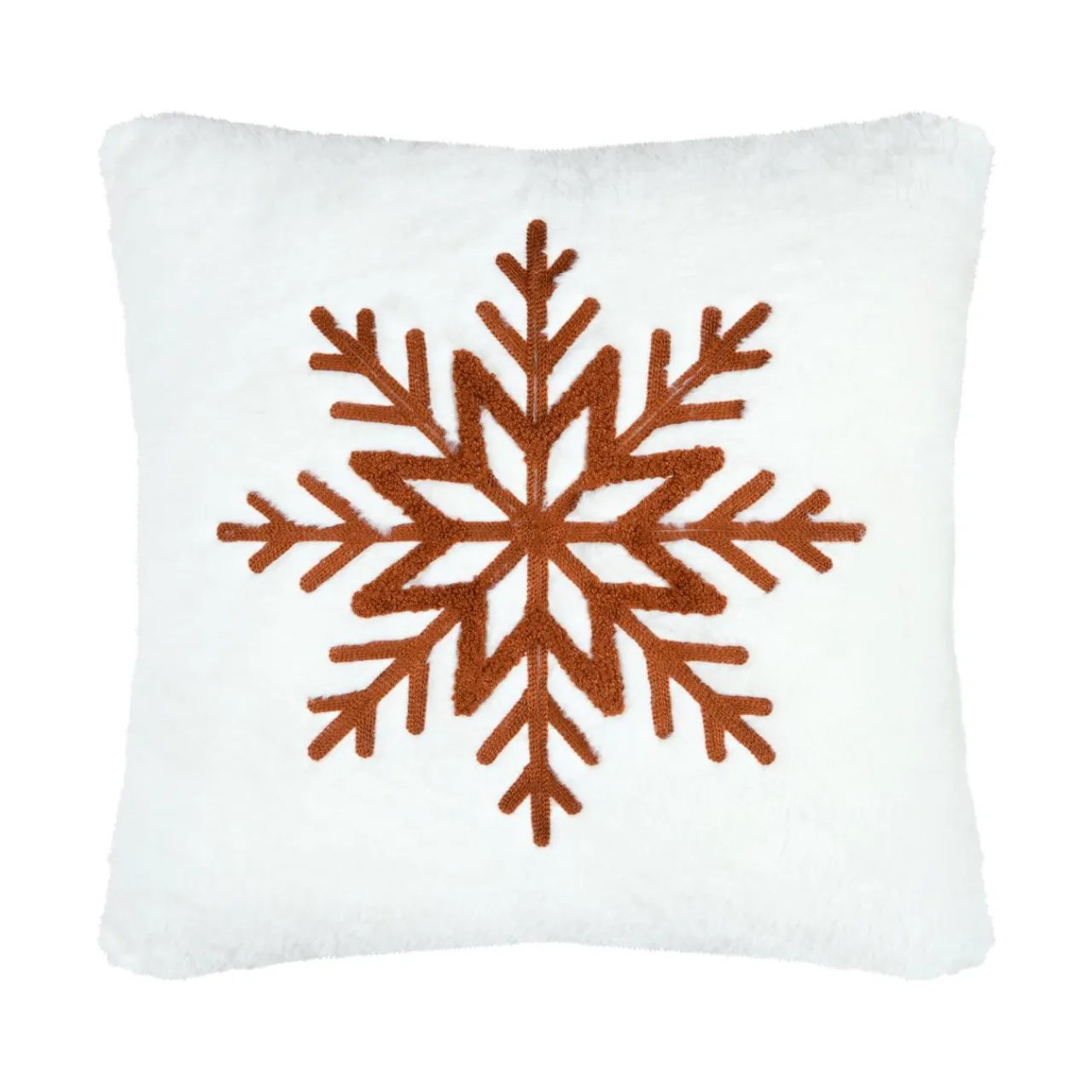 STOF Coussin carré fausse fourrure (45 x 45 cm) Wildforest Marron New