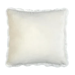 STOF Coussin carré fausse fourrure (45 x 45 cm) Nebraska Ecru New