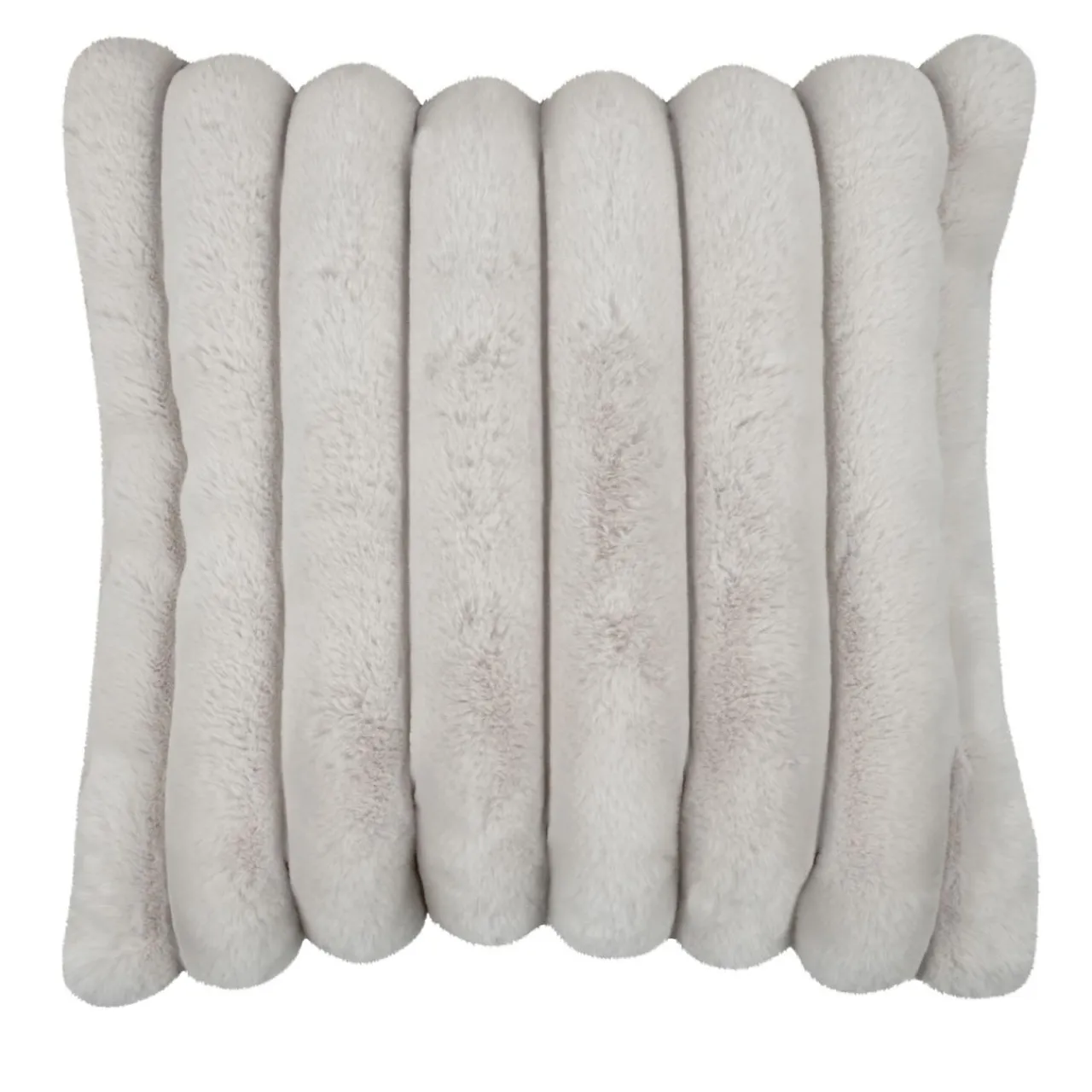 STOF Coussin carré fausse fourrure (45 x 45 cm) Polary Beige Clearance