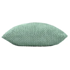 douceur d'intu017drieur Coussin carré flanelle relief (45 x 45 cm) Flanela Vert kaki Clearance