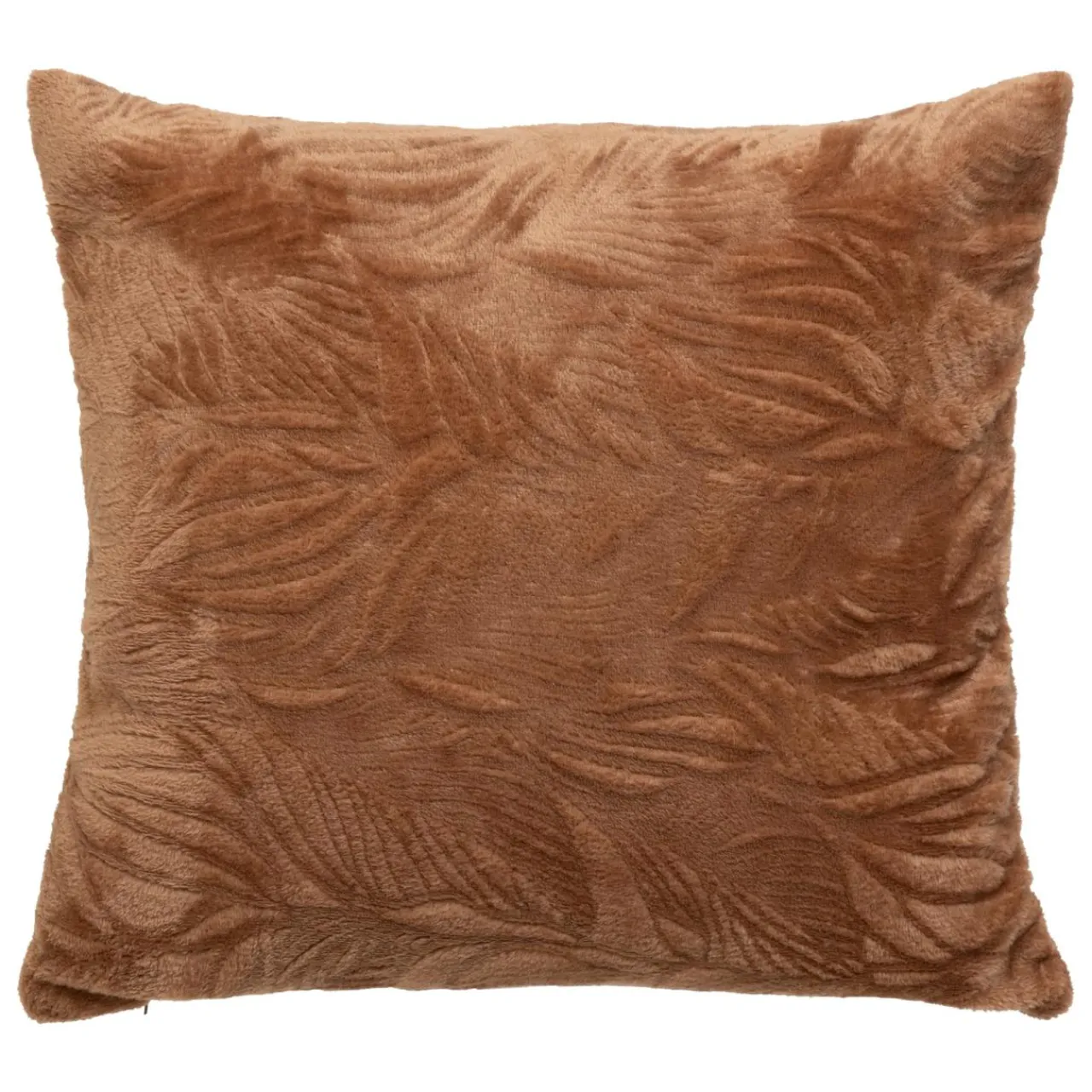 Atmosphera, cru017dateur d'intu017drieur Coussin carré flanelle (40 x 40 cm) Ryo Marron Best