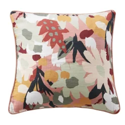 EMINZA Coussin carré gaze de coton (45 x 45 cm) Azel Multicolore New