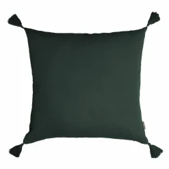 EMINZA Coussin carré gaze de coton (60 x 60 cm) Gaïa Vert sapin Hot