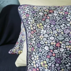EMINZA Coussin carré gaze de coton (45 x 45 cm) Elya Violet Clearance