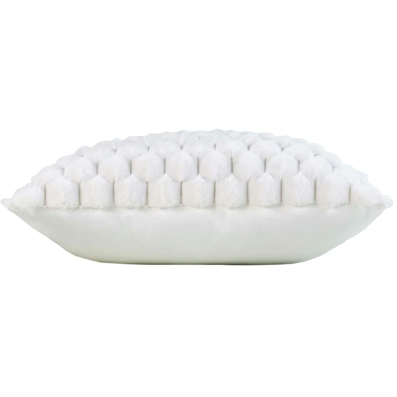 douceur d'intu017drieur Coussin carré imitation fourrure (45 x 45 cm) Frosty Ecru Online