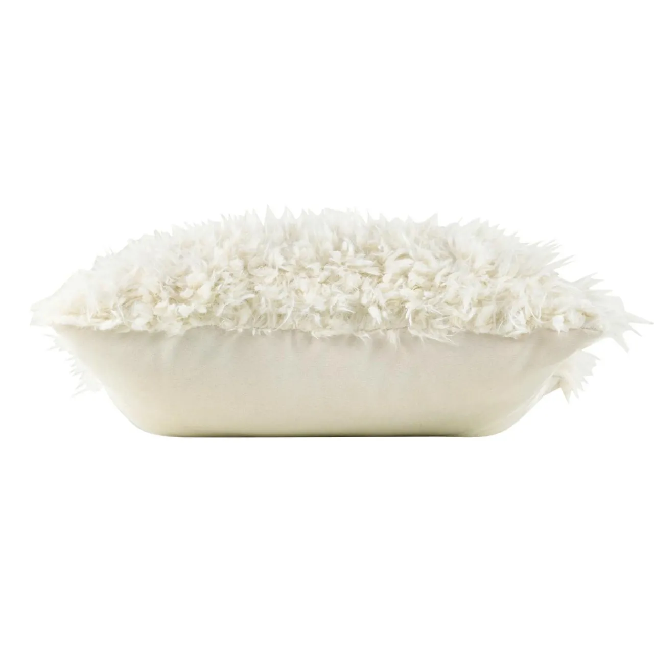 douceur d'intu017drieur Coussin carré imitation fourrure (45 x 45 cm) Mouton Ecru Clearance