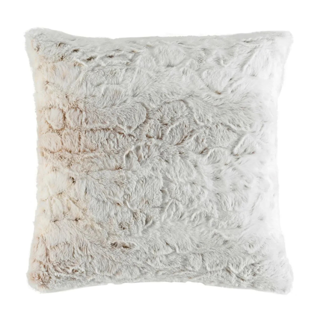 douceur d'intu017drieur Coussin carré imitation fourrure (45 x 45 cm) Alaska Ecru Outlet