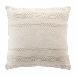 DOUCEUR D'INTERIEUR Coussin carré polycoton (40 x 40 cm) Doreline Ecru Online