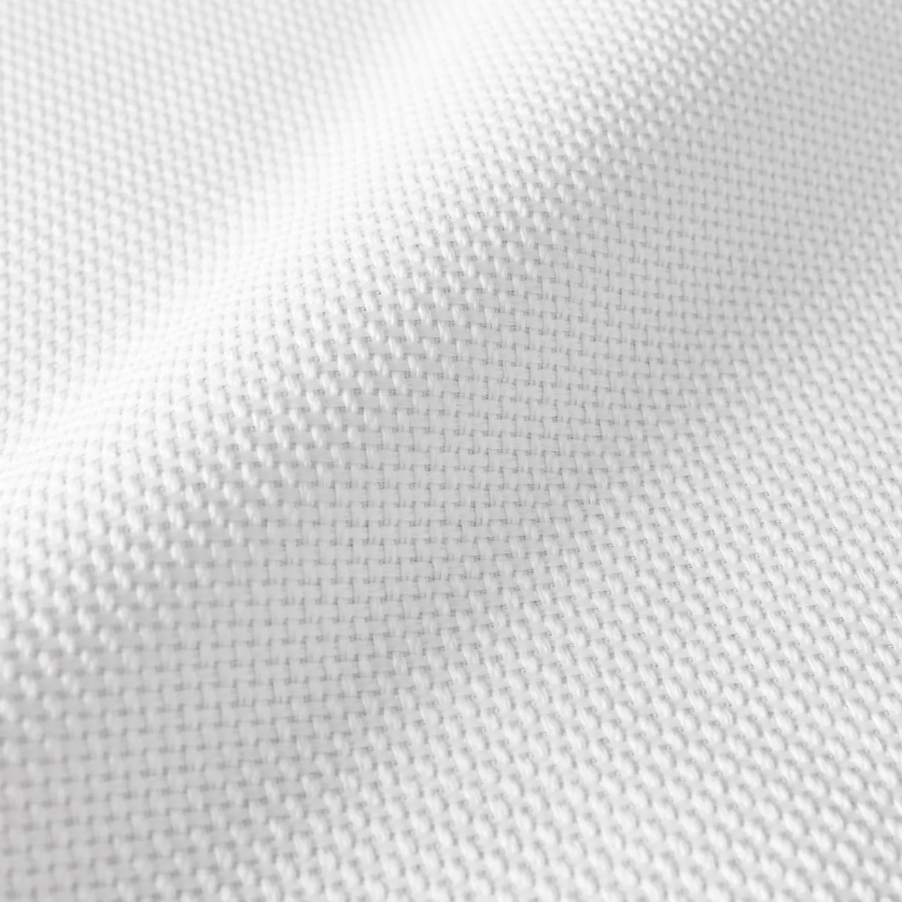 EMINZA Coussin carré tissé (45 x 45 cm) Alba perle Blanc Outlet