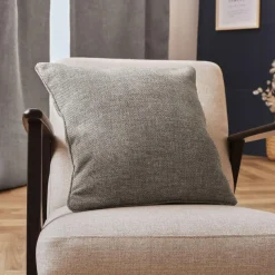 EMINZA Coussin carré tissé (45 x 45 cm) Alba Taupe Best