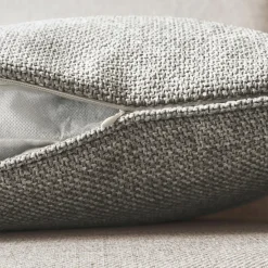 EMINZA Coussin carré tissé (45 x 45 cm) Alba Taupe Best