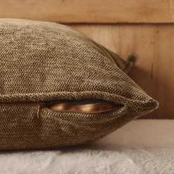 EMINZA Coussin carré tissé (45 x 45 cm) Magnus Camel Discount