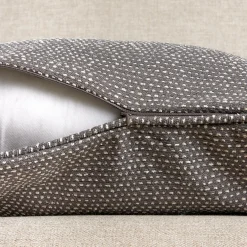 EMINZA Coussin carré tissé (50 x 50 cm) Oscar Gris Anthracite Best
