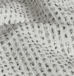 EMINZA Coussin carré tissé (50 x 50 cm) Oscar perle Gris