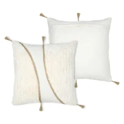 STOF Coussin carré tufté (45 x 45 cm) Blokken Ecru Hot