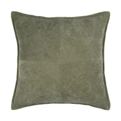 STOF Coussin carré velours (45 x 45 cm) Dandy Vert kaki Hot