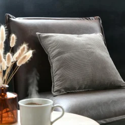 STOF Coussin carré velours (45 x 45 cm) Dandy Taupe