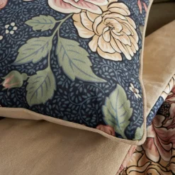 EMINZA Coussin carré velours (50 x 50 cm) Dolores Rose Discount