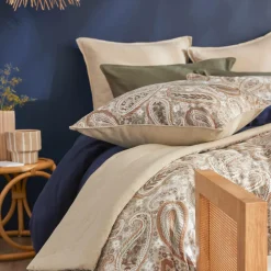 EMINZA Coussin carré velours (50 x 50 cm) Dolores Beige Outlet