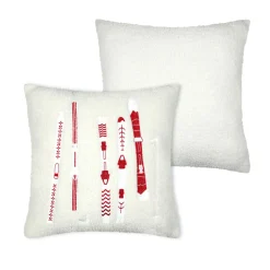 STOF Coussin carré (45 x 45 cm) Bessey Rouge