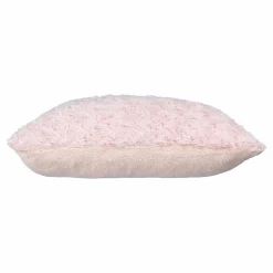 ATMOSPHERA Coussin carré (45 x 45 cm) Bouclée Rose Rose poudré