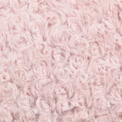 ATMOSPHERA Coussin carré (45 x 45 cm) Bouclée Rose Rose poudré