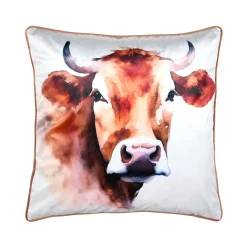 STOF Coussin carré (50 x 50 cm) Fernande Marron Cognac Sale