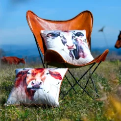 STOF Coussin carré (50 x 50 cm) Fernande brun Marron New