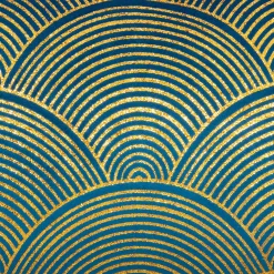 ATMOSPHERA Coussin carré (40 x 40 cm) Glitter Bleu canard