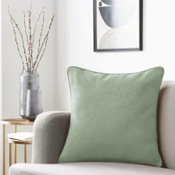 EMINZA Coussin carré (50 x 50 cm) Minuit Vert kaki