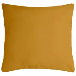 LOVELY CASA Coussin carré (60 x 60 cm) Nelson Jaune curry Jaune moutarde Best