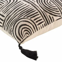 DOUCEUR D'INTERIEUR Coussin carré (45 x 45 cm) Pandore Noir New