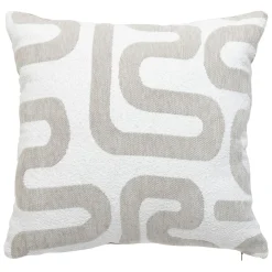 Atmosphera, cru017dateur d'intu017drieur Coussin carré (40 x 40 cm) Safina Beige Hot